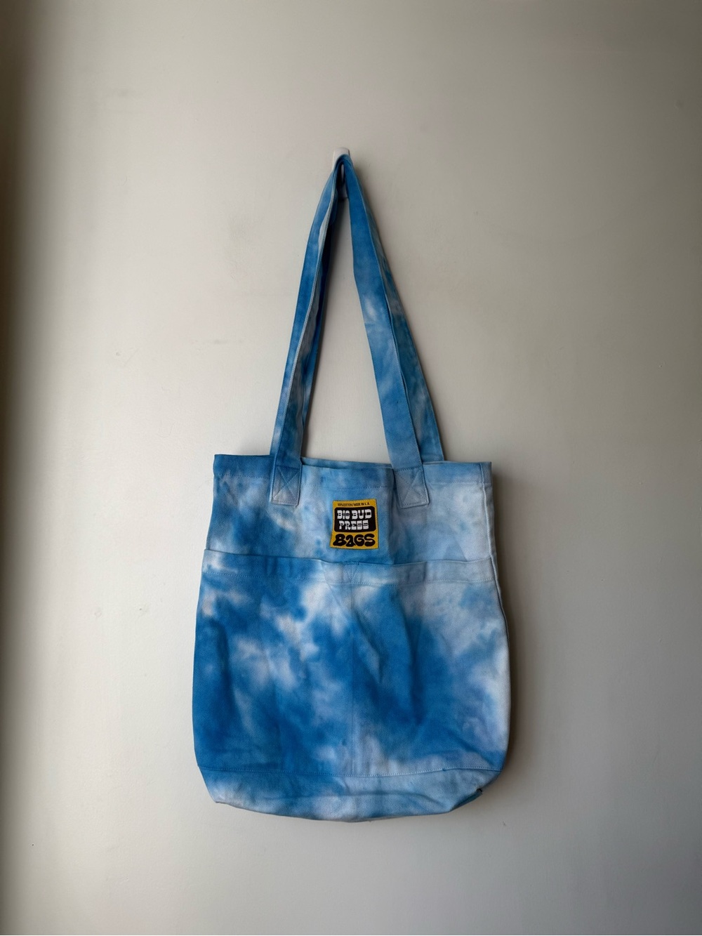 Big Bud Press Everyday Tote Bag in Blue Tie Dye